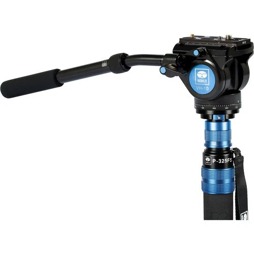 Sirui 5-Section Carbon Fiber Monopod with VH-10 Video Head (P325FS+VH10) - Image 2 of 4
