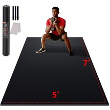 Large Exercise Mat for Home Workout,12'x6  /10'x6'/9'x6'/8'x6'/7'x5'/6'x4' 7m...