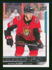 18 19 UPPER DECK YOUNG GUNS ROOKIE MAXIME LAJOIE #223