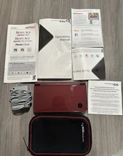 Nintendo DSi XL Burgundy Maroon Wine Red Handheld Console UTL-001 (USA)