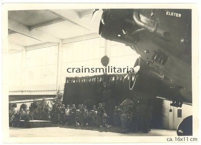 Orig. RIESEN Foto Beerdigung Piloten an Flugplatz mit Junkers Flugzeug ''ELSTER''