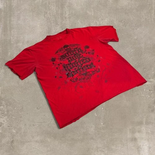 Southpole Limited Edition Skull Floral Graphic T-Shirt Red R Vintage vintage concert t-shirt, vintage, size XL, single stitch, B+ condition