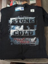 Vintage 1999 Stone Cold Steve Austin WWF T Shirt Size Large NWT & Hologram RARE