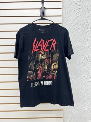 Absolute Cult Slayer Reign In Blood Black Cotton Men's T-Shirt Size L