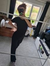 In The Style 12 Maternity Jumpsuit Black