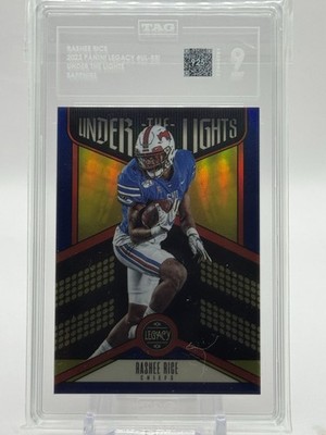 2023 Legacy Rashee Rice Under The Lights Sapphire /35 RC TAG 9 Chiefs