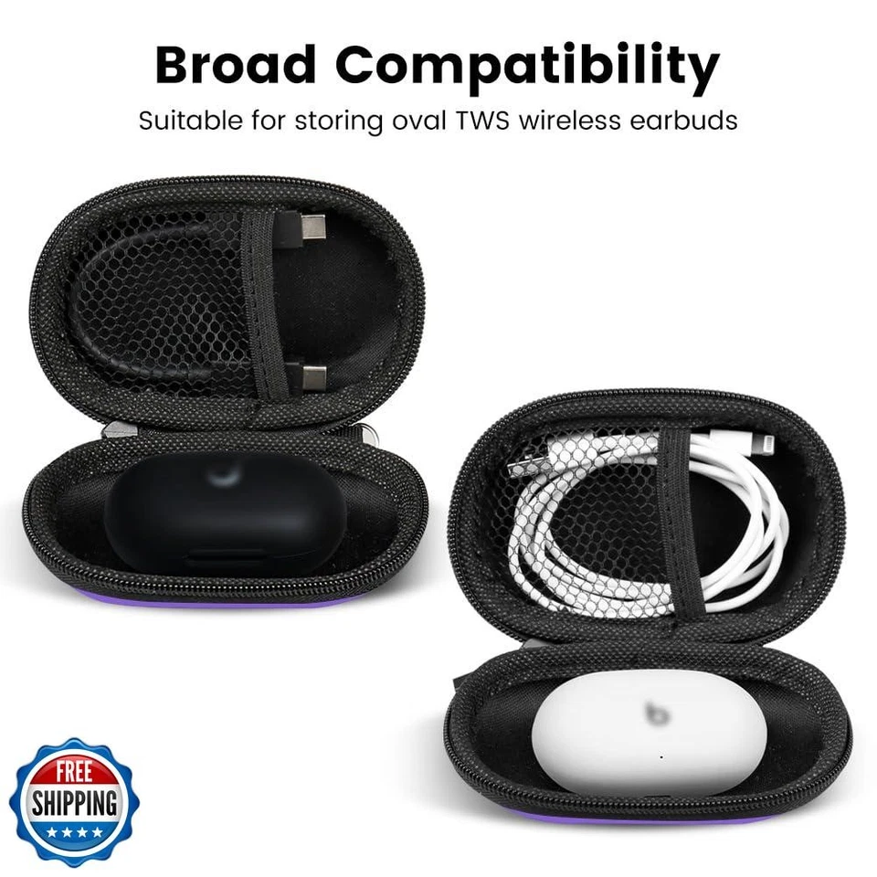 Earbud Case Holder, RISETECH Hard Shell Earphone Case Wired Headp - Image 3 of 4