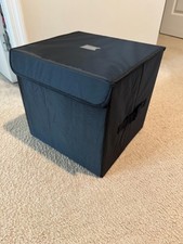 Vinyl Record Storage Box for 12inch LPsHolds up to 80 Albums Collapsible Storage