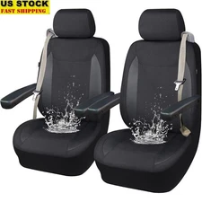 Universal Car Seat Cover Compatible Armrest Seat Belt Airbag Easy Install New