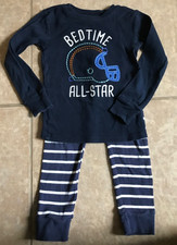 Carter's Toddler Boy Pajama Set Football Size 4T