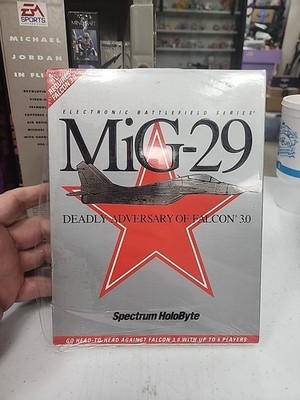 MiG-29: Deadly Adversary of Falcon 3.0, 1993, Big Box, New & Sealed. T-12