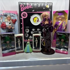 Barbie Lot of 9 Dolls All New Except One On Stand.