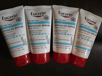 4 Pc EUCERIN ADVANCED REPAIR HAND CREAM For VERY DRY SKIN  2.7  (J11)