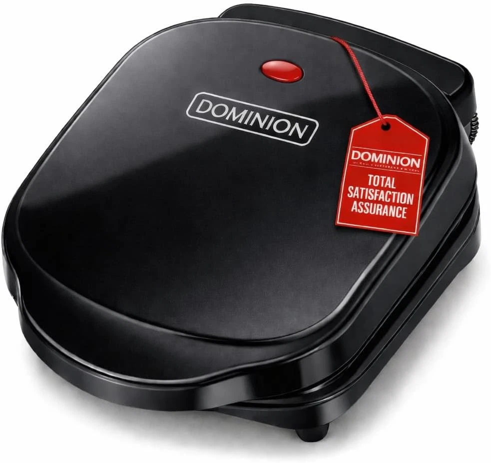 2-Serving Classic Plate Electric Indoor Grill & Panini Press Easy Storage New