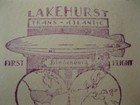 Hindenburg First Flight Cove Lakehurst NJ-Frankfurt 5/11/36 with unknown insert — photo 8