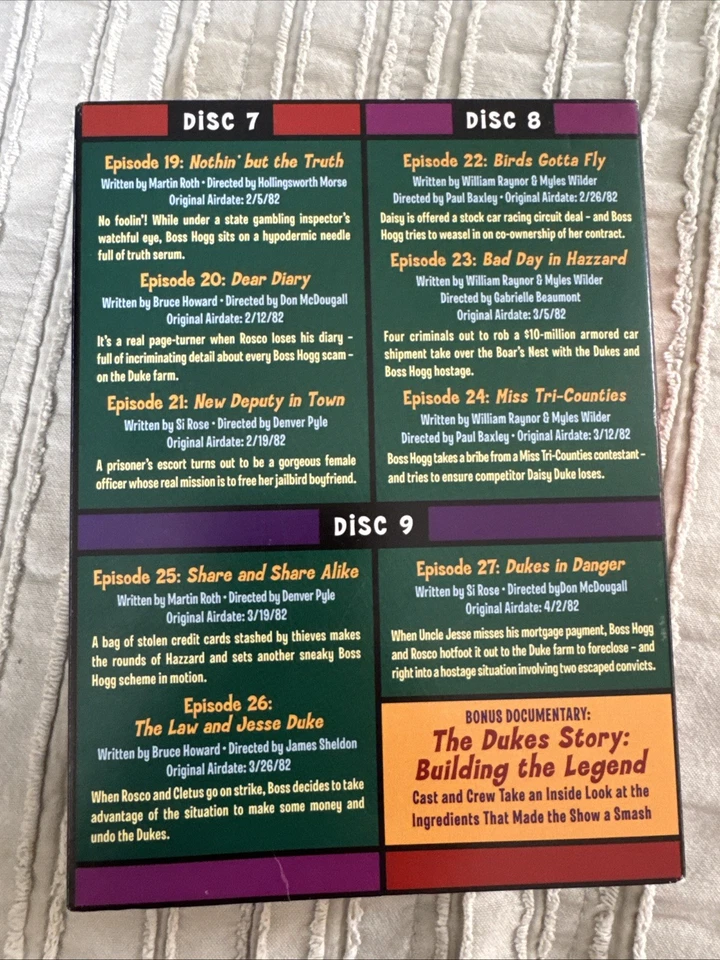 Dukes Of Hazzard  4th Season 8 Disc DVD Set 2005 - Image 2 of 4