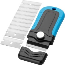 Razor Blade Scraper, Blue, Locking Razor Scra...