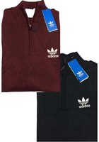 ADIDAS LONG SLEEVE BRAND NEW REGULAR FIT QUARTER ZIP JUMPER