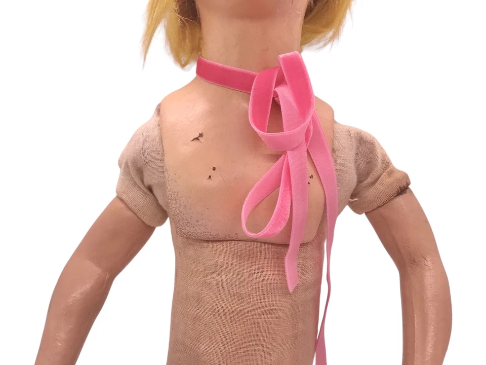 Vintage Boudoir Doll Blonde Bed Doll Pincushion Glamour Girl - Image 3 of 4