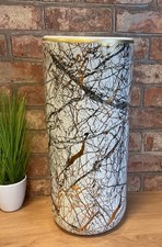 **SLIGHT SECONDS** Gold & Black Ceramic Umbrella/Walking Stick Stand/Large Vase