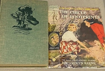 Nancy Drew Author Keene Dana Girls Mystery THE CIRCLE OF FOOTPRINTS #6 HC DJ VTG
