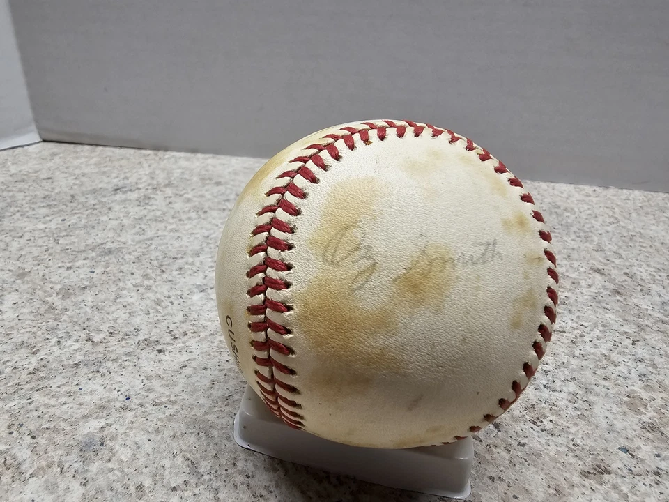 Ozzie Smith Whitey Herzog Jack Clark St Louis Cardinals MLB Autographed Baseball - Image 4 of 4