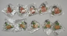 Harvest Pumpkin Keychain Pumpkins- Lot Of 10