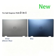 For Dell Inspiron 16 Plus 7640 7645 2-in-1 Touch Back Cover Top Case Silver/Blue