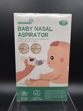 GROWNSY Baby Nasal Aspirator BC024 Electric Nose Sucker Lullaby Light White NEW