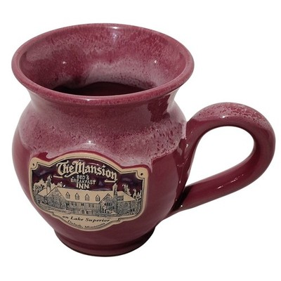 Deneen Pottery The Mansion Bed & Breakfast Inn Duluth MN Cranberry Red Mug