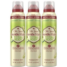 Old Spice Whole Body Deodorant Spray for Men, Cucumber  Avocado, 3.5 Oz 3 Pk 