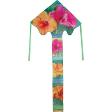 Kite Tropical Hibiscus Large Flyer Single Line Kite Winder String..15.. PR 44129