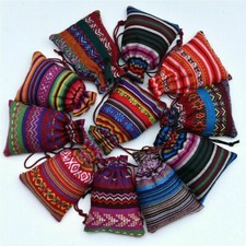 10 X Candy Beutel Boho Stil Kordelzug Taschen Organizer Schmuckschachteln Party