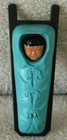 Inuit Eskimo Native American Baby Papoose Hard Plastic Wall Hanging Vintage Toy — photo 1
