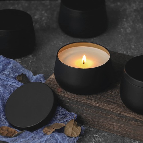 24 Pack 8oz Round Metal Tins with Lids for DIY Candle Making Arts Crafts Storage - Picture 6 of 9