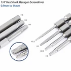 Hex Key Allen Bit Set Quick Change Connect impact Driver Power drill S2 Steel