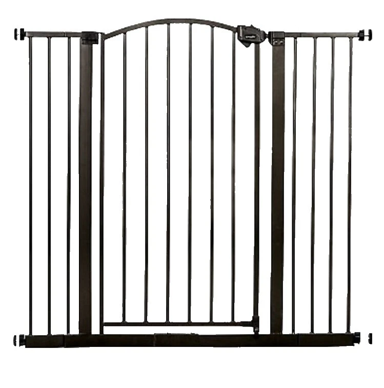 Steel Brown Doorway Gate Baby Safety Gates