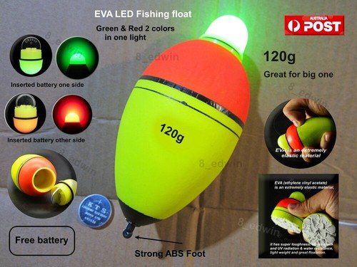 Electric Glowing Bobber LED Light Fishing Float Squid Snapper Kingfish Mulloway - Picture 107 of 126