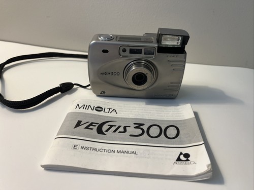 Minolta Vectis 300 / AF 24-70mm Point & Shoot APS Film Camera Tested Works