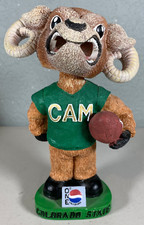 READ! Rare Cam The Ram Bobblehead CSU Colorado State Rams Pepsi One Promo Loose