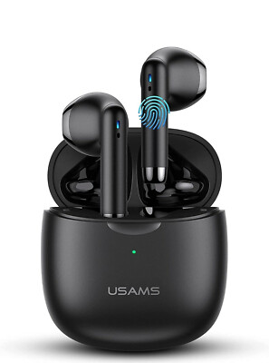 USAMS TWS Bluetooth 5.0 Kopfhörer In-Ear Headset  für Smartphone - Schwarz