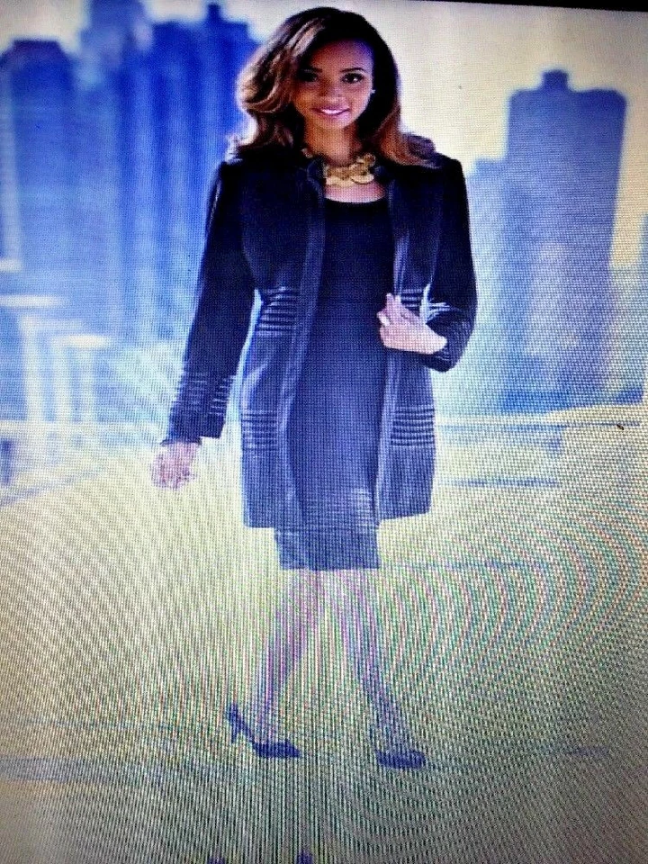 ПРОДАЖИ @ новый ASHRO кожаный вид куртка костюм платье брюки 3 ПК Wardrober женщин Sz 10 - Изображение 3 из 4