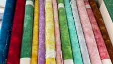 TIMELESS TREASURES SOLID-ISH WATERCOLOR TEXTURE - MANY COLORS-- BY THE YARD