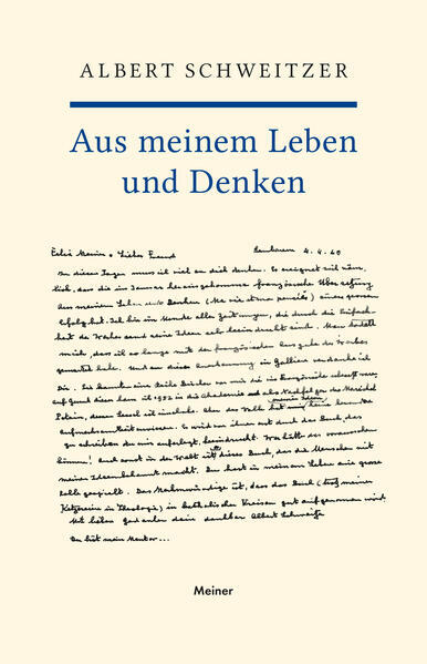 Thumbnail - Aus Meinem Leben Und Denken | Albert Schweitzer | 2021 | Deutsch