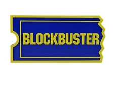 Blockbuster Video 3D Logo Sign Display Wall Desk Shelf Art 6" x 3" x 3/8