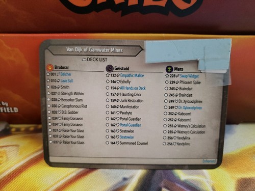 Ungescanntes Keyforge Aember Skies Deck - Brobnar Geistoid Mars - Bild 1 von 5
