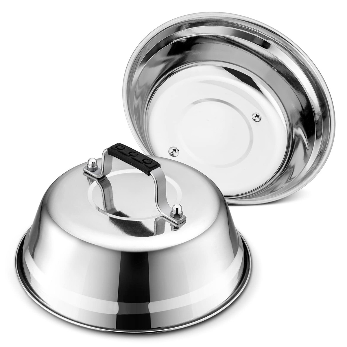 Pack inch Round Metal Basting Covers Griddle Accessories for Outdoor