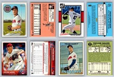 Trevor Bauer 4 Card Lot - Indians / Reds / Dodgers / Diamondbacks
