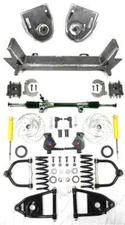26" Inside Frame Rail Mustang II Manual Front End Suspension Kit IFS 2" Drop