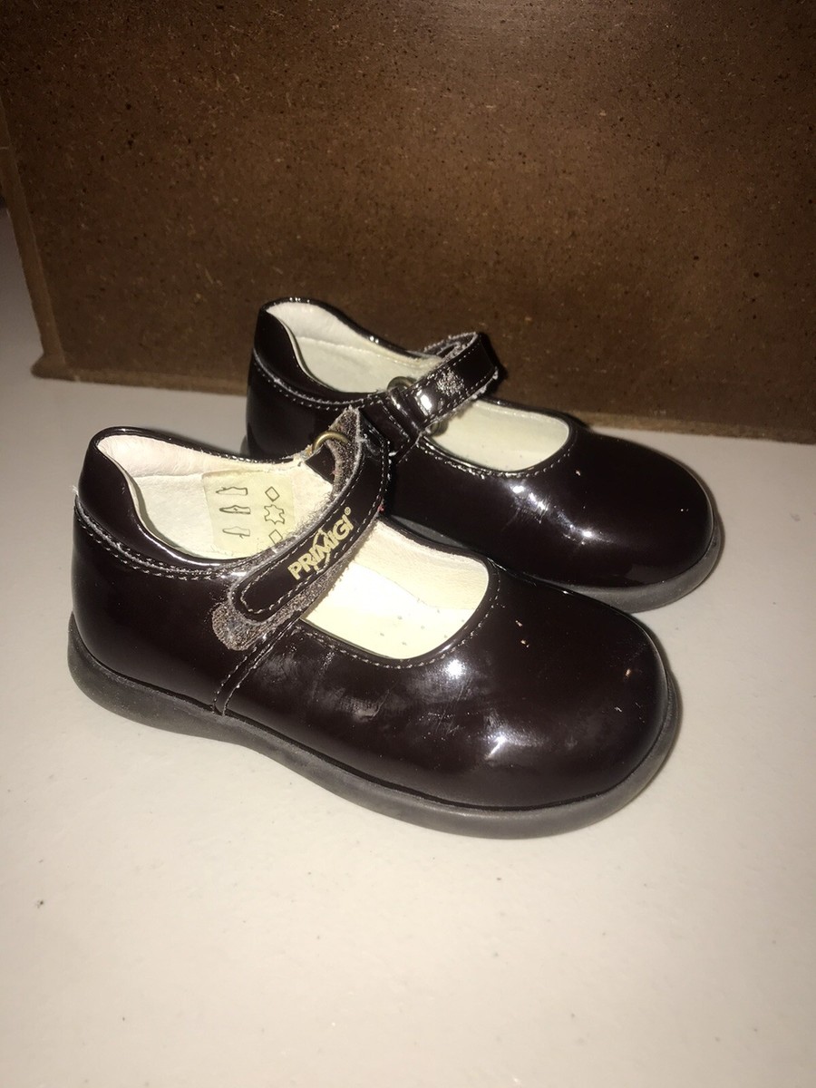 Primigi Girls Azalea Brown Patent Shoes SZ 5c Mary Jane | eBay